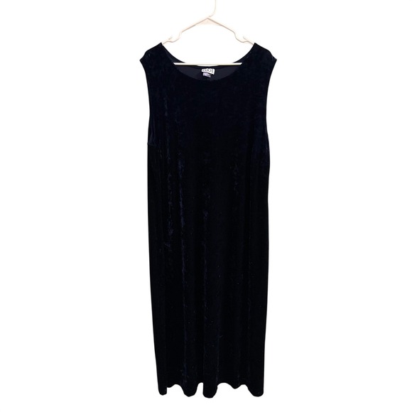 Clio II Dresses & Skirts - Maxi Dress Velvet Whimsigoth Clio II‎ Women 3X Navy Blue Sleeveless K63W411SU
